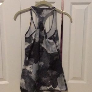 lululemon athletica Tops - Lululemon grey tyedye racerback tank top sz2 57625 lululemon athletica Tops - Lululemon grey tyedye racerback tank top sz2 57625